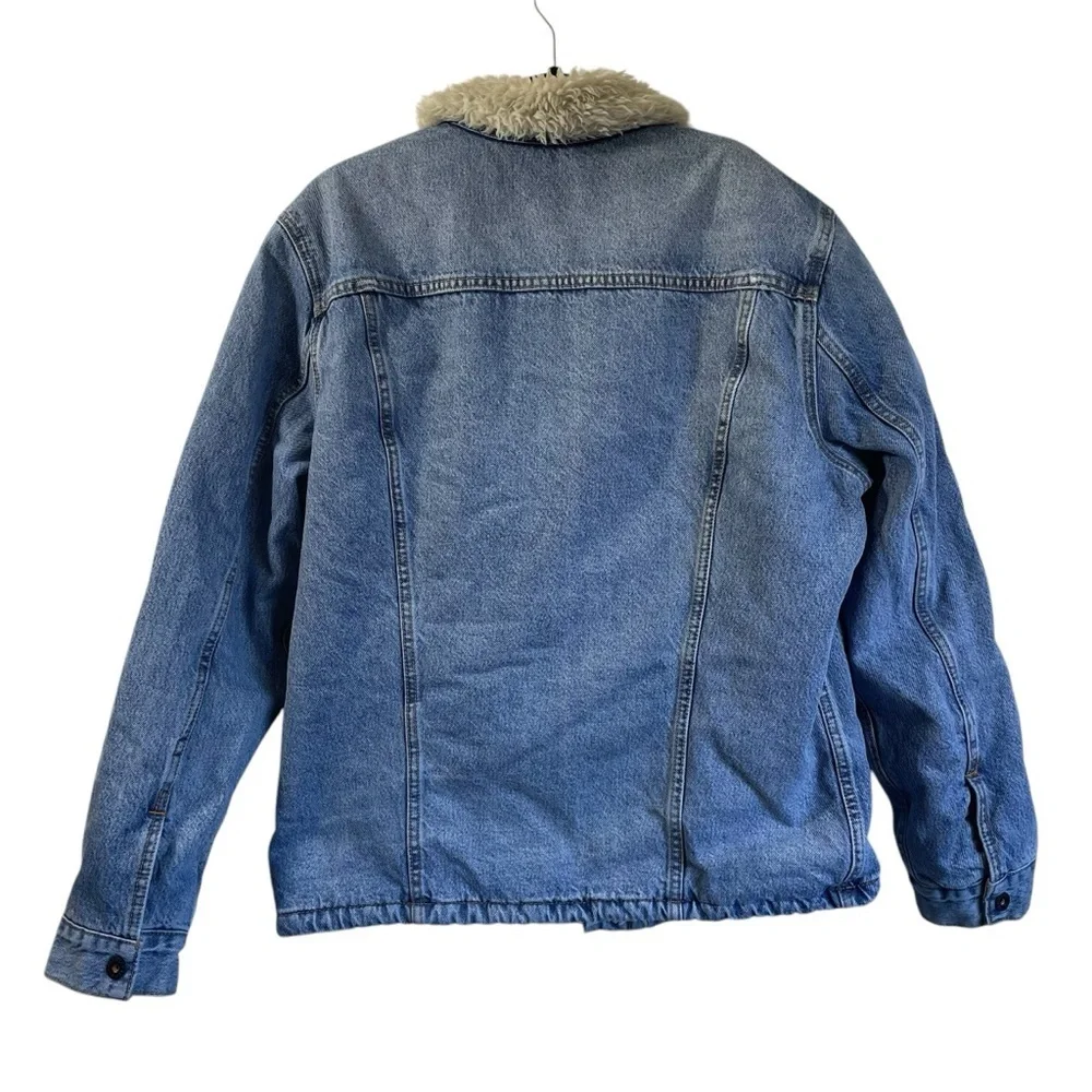 Levi's Blue Lightweight Shirt Jacket‎ with Sherpa Collar